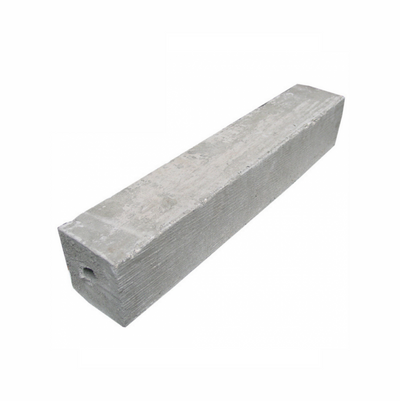 Concrete monument on white background perfect for land surveying and construction