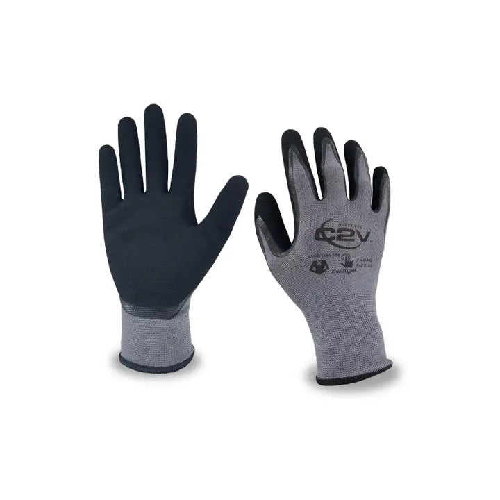 A pair of 13 Gauge Poly Shell Gloves to protect against vigorous work