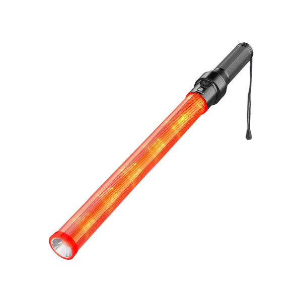 21" Safety Lighted Traffic Wand on White Background