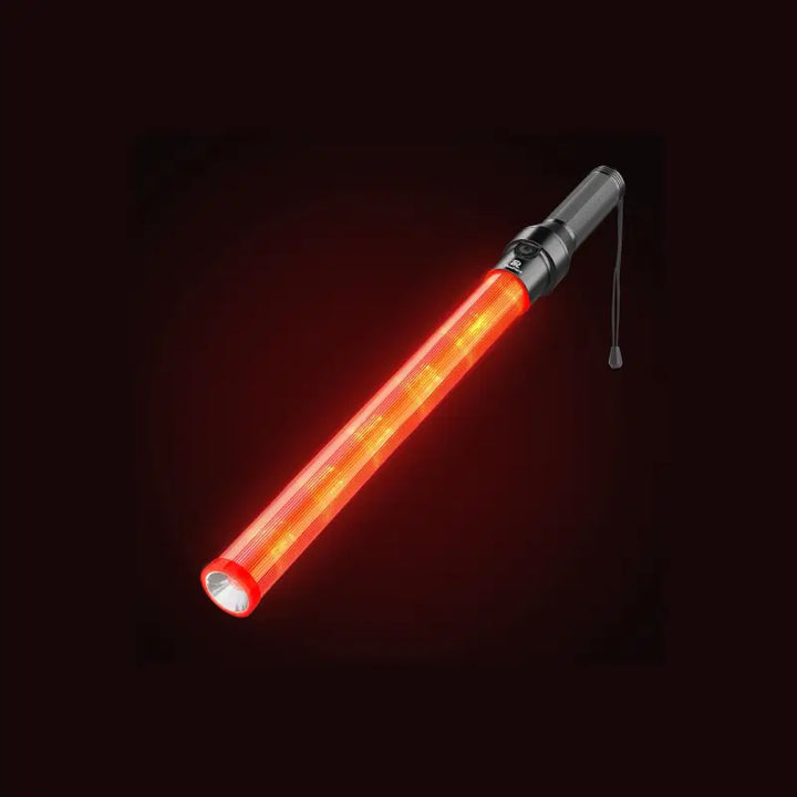 21" Safety Lighted Traffic Wand on a black background