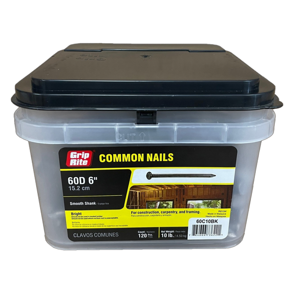 60D Nails (10lbs Plastic Container)