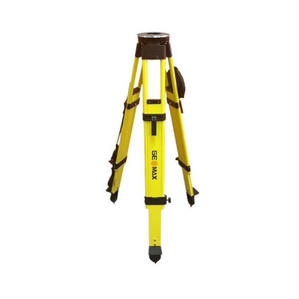 Geomax is the best value heavy duty wood/fiberglass tripod on the market. Heavy duty dual clamp design add extra stability – both quick clamp and wing screw. Large round head is precision machined to add even more stability for your instrument.