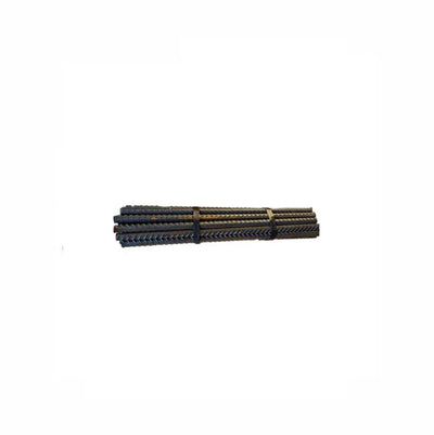 A bundle of rebar on a white background. These are what land surveyors use on a daily.