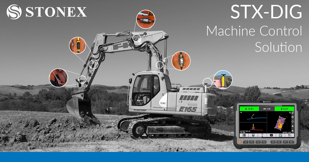 Stonex Dig 1D Excavator Grade Machine Control System – SiteSurv USA