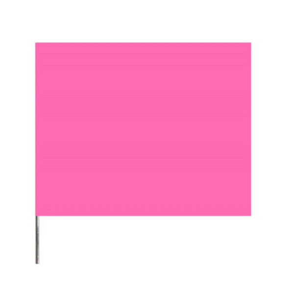 SitePro Wire Flag 4" x 5" x 21"- Pink Glo [R6-D]