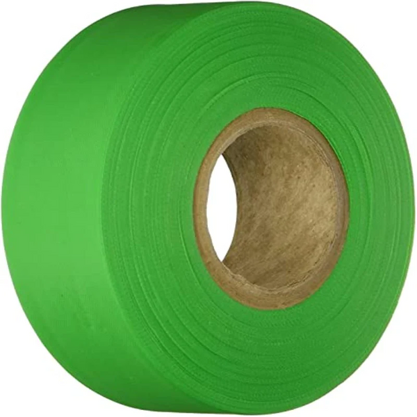 SitePro Flagging Tape - Lime Glo Survey Flagging Tape Ribbon is superior to ordinary contractor or utility grade flagging. Flagging is constructed of high quality PVC. Vibrant colors are the brightest available and are UV stabilized to resist fading. • -20F Temperature Resistance • Texas shaped embossing pattern • Superior weathering qualities • 2.0 mil thickness for Standard Colors, 3.0 mil for Glo Colors Flagging is 1 3/16” wide, 12 rolls per box, Glo colors are 150’