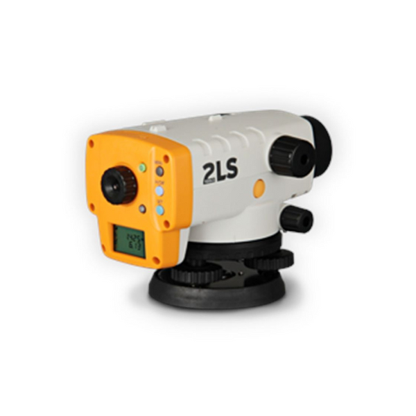 AT-124D, 2LS ORION + (EU)  Accuracy (height) ±2.0mm at 30m Accuracy (distance) ±10mm @ 10m Working range (Tape staff) 0.9 to 30m (2.9 to 98ft) Working Range (Aluminum Staff) 2.0 to 50m (6.5 to 164ft) Measuring time <2sec Magnification 20X