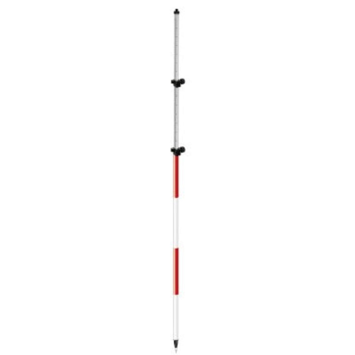 SitePro 12 FT Twist Lock Aluminum 2-Section Prism Pole  The 4712-TMA twist lock prism pole features alternate red and white striped outer pole with anodized graduations in 10ths